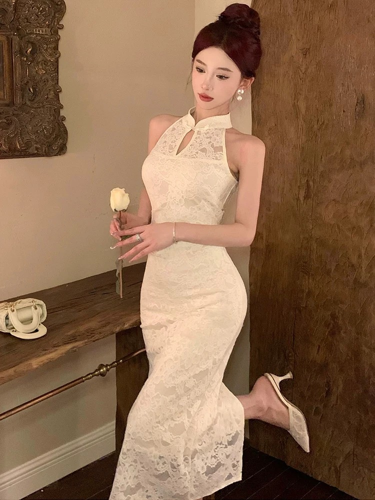 In the right zone lace dress FBC438 images